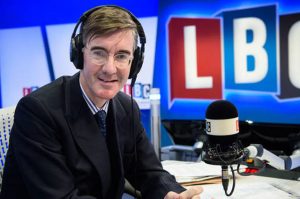 Jacob Rees-Mogg in the LBC studio